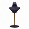 clothCovered Necklace Display Stand Stable Jewelry Bust with Round Base