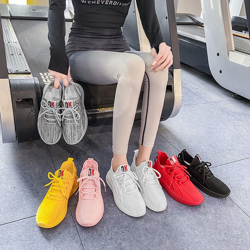 Women's 2024 Spring Flyknit Coconut Sneakers: Korean Style Casual Running Shoes F8801