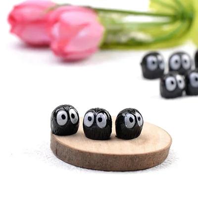 10/20/30 Stück schwarze Briketts Elfen Mini Staubkugel Figur Anime Totoro Miniaturfiguren Feengarten Ornamente Wohnaccessoires