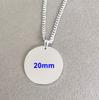 10pcs Mirror Polish Stainless Steel Round Blank Pendant Necklace Minimalist Zircon Men's and Women's Necklace Zircon Gift