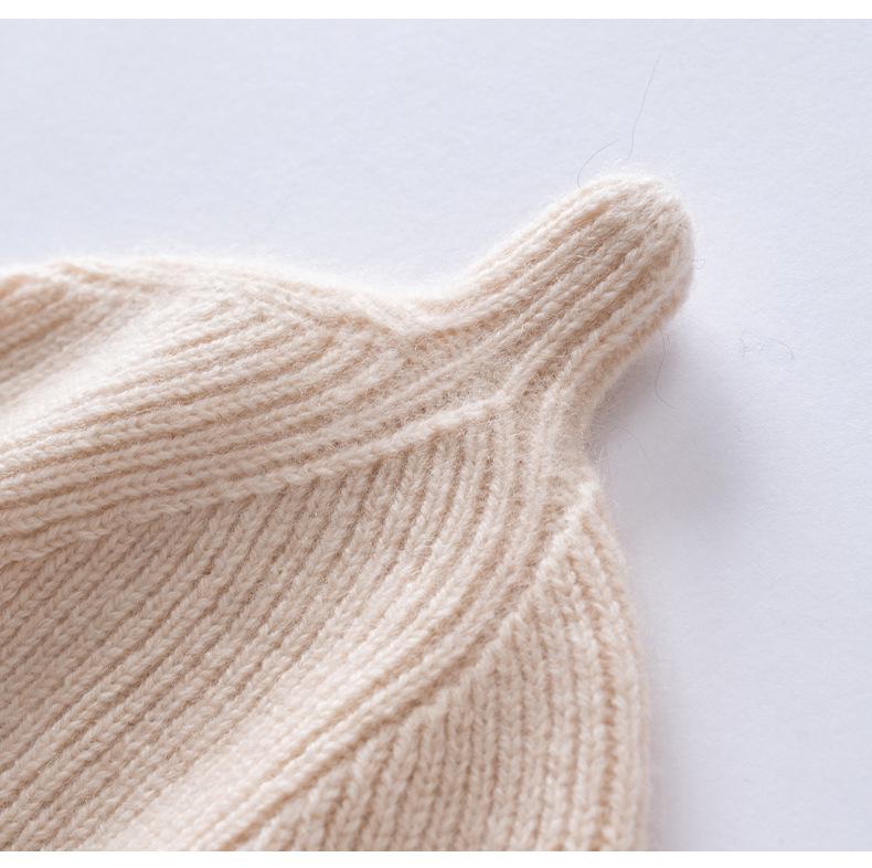 Cashmere Baby Knit Hat - Autumn/Winter Cute & Warm for Boys and Girls