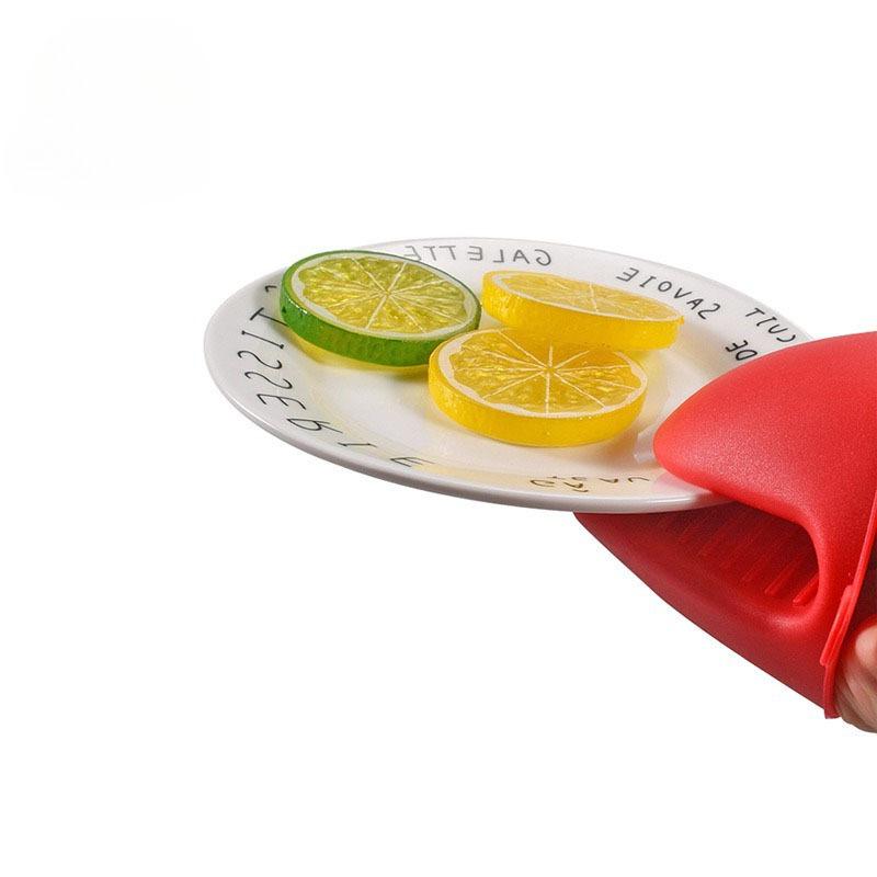 Silicone Anti-heat Gloves for Microwave Ovens Heat-resistant Gloves for Baking Ovens Thickened and Heat-resistant