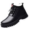 Fashion Cotton shoes men's winter new thick soled outdoor casual high top shoes warm simple comfortable non slip men's snow boots