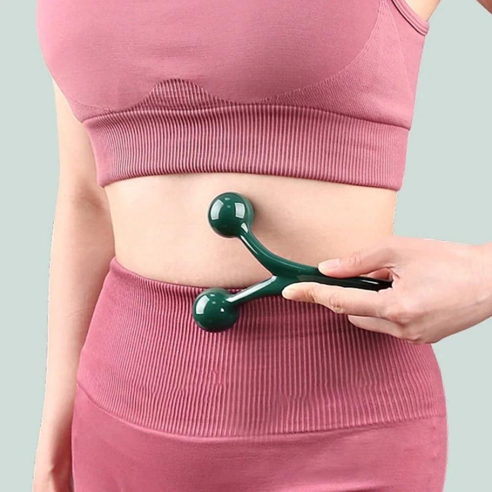 Portable Hand Held Massager Ergonomic Design Muscle Relief Massage Ball Smooth Roller Trigger Pressure Point Tools Office Use