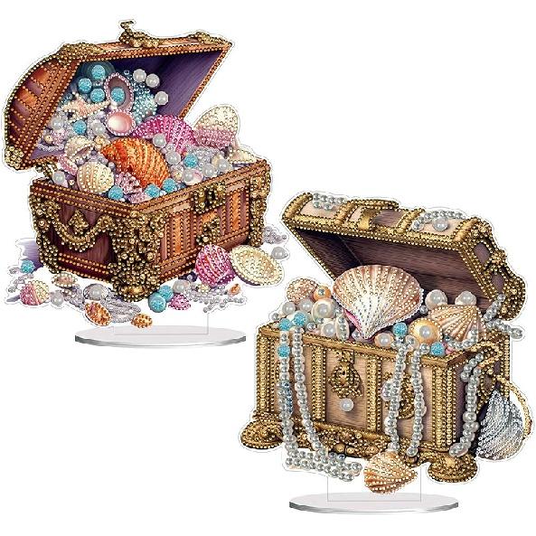 ARTopet DIY Diamond Desktop Ornament Special Shaped Crystal Diamond Art Painting Tabletop Ornaments Single Sided Diamond Ornament for Adult Beginner