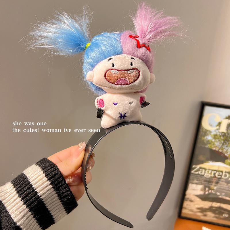 Plush Doll Headband Constellation Doll Hairband Cute Hairhoops Cosplay Headwear Hair Accessories