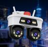 Dual-lens Surveillance with IP66 Protection Rating, Featuring Wide-angle Monitoring and Control Via Mobile Devices.