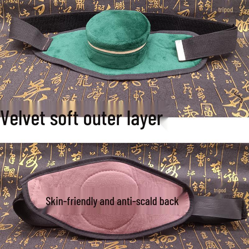 Foot Sole Moxibustion Kit: Portable Moxibustion Box with Hot Compress Bag for Foot Therapy and Cupping Fumigation.