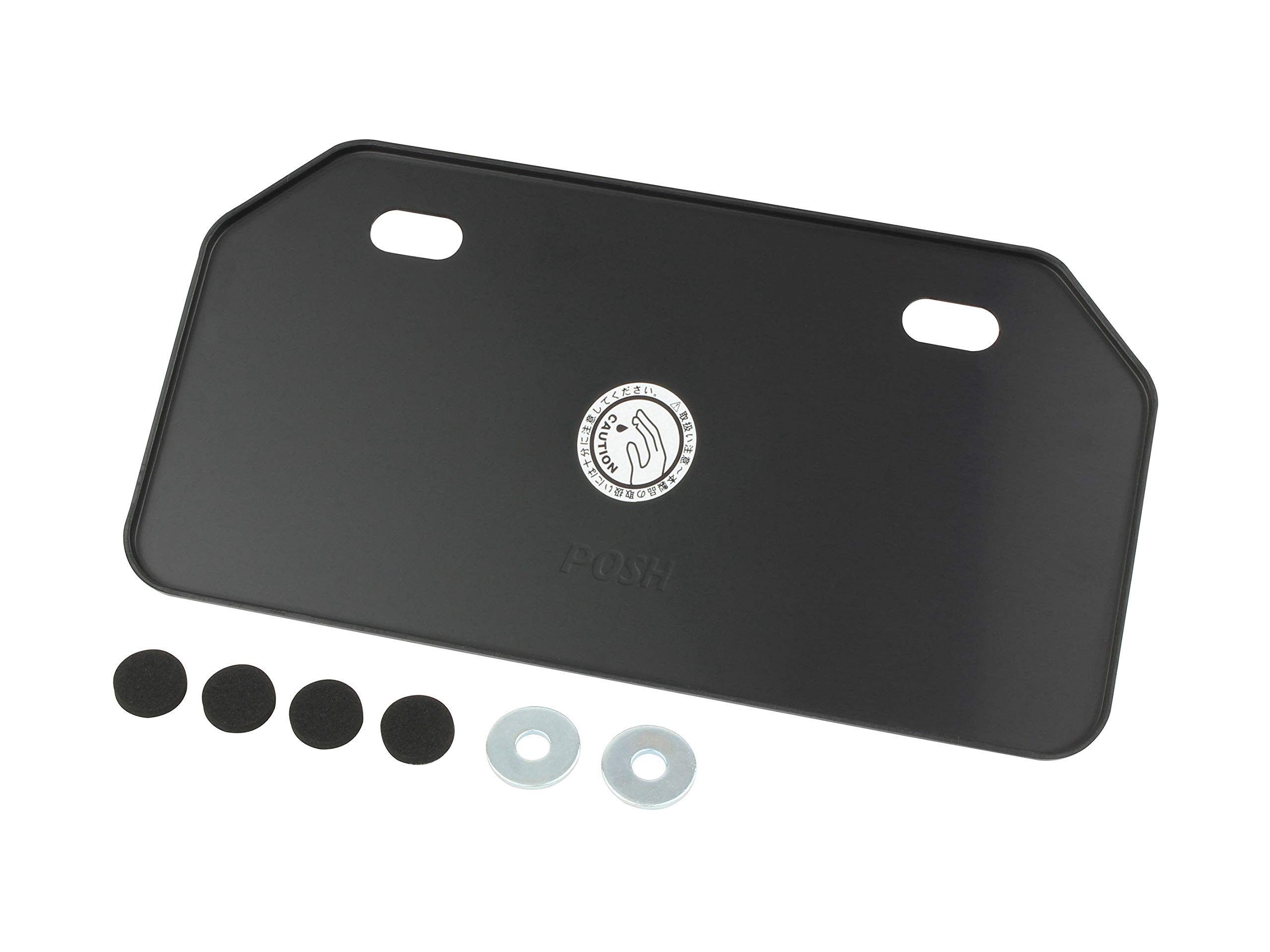 

POSH FAITH Motorcycle Aluminum License Mountain New Standard for 125cc and Under Plate, Shape, Compliant, (Mountain Shape), Black, 500292-06-10 чёрный