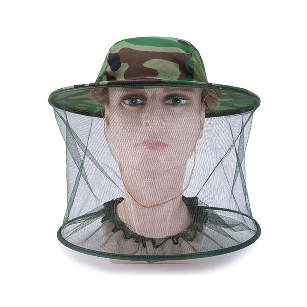 Net Mesh Face Protector Cap Insect Bee Mosquito Resistance Sun Fish Hat