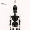 Halloween Party Favors Movable Joints Skeleton Keychain, Glow-in-the-Dark Keyring for Flexible Keychain Halloween, Handbag Backpack Purse Charm