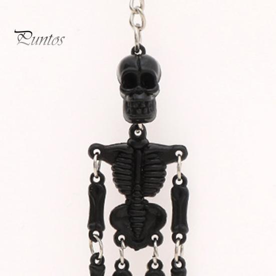 Halloween Party Favors Movable Joints Skeleton Keychain, Glow-in-the-Dark Keyring for Flexible Keychain Halloween, Handbag Backpack Purse Charm