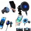 Versatile 15W 25W Magnetic Air Vent Car Mount Holder Wireless Charger with Advanced Heat Dissipation Featuring High Efficiency