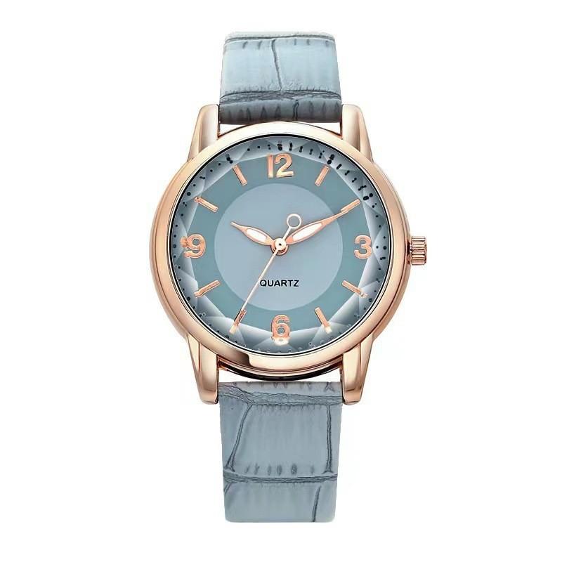 Quartz Women'S Watch Two-Color Dial Belt Women'S Watch Creative Watch