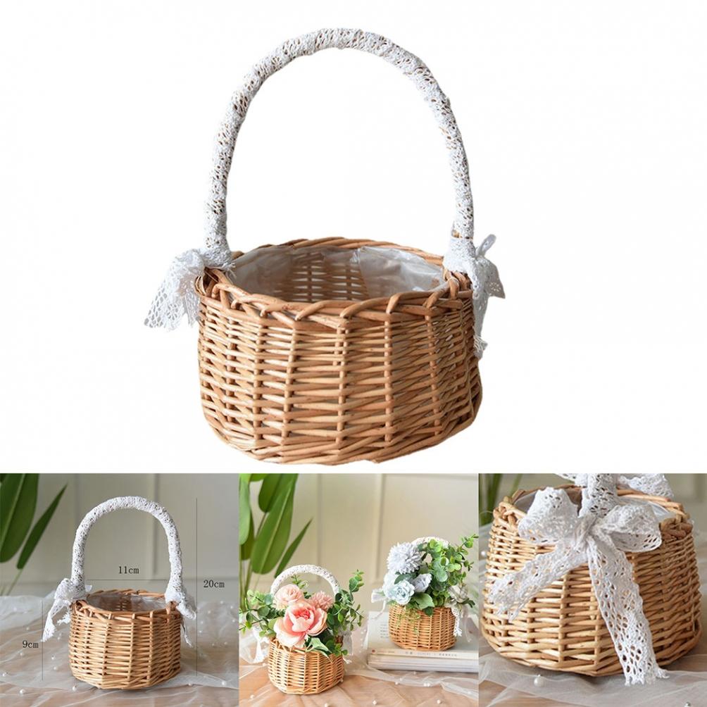 Storage Basket. Flower Flower Pot Fresh Rattan Gifts