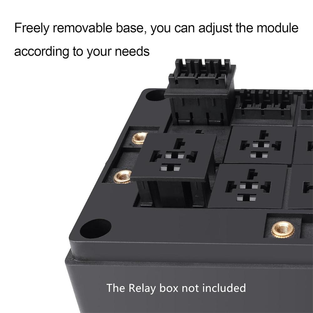 5pcs Relay Connector Socket Fit for 4 Pin 5 Pin Relay Fuse Box