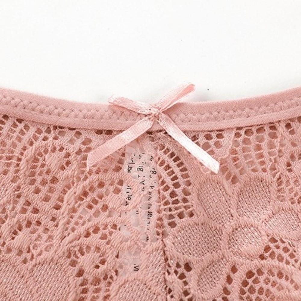 Thong Underwear for Women Low Waist Mesh Lace Briefs Thin Lace Panties Girl