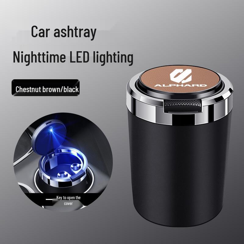 Flame Retardant Multifunctional Car Ashtray for Alphard, Crown, and Vellfire