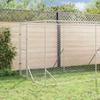 Vidaxl Dog Pen, With Roof, Silver, 2X6X2.5 M, Galvanized Steel