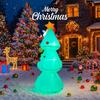 5.91FT Inflatable Toy Christmas Tree Decor Santa Claus Dog Xmas Yard Ornament Supplies With LED Lit Home Decoration Festive Gift