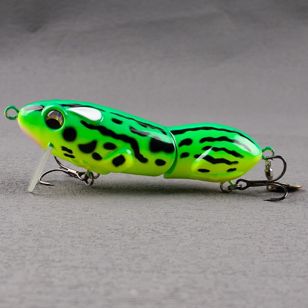 10cm 33g Floating Jointed Mouse Fishing Lure with Spinning Blade, Realistic Topwater Hard Bait Treble Hooks for Bass Freshwater Fishing