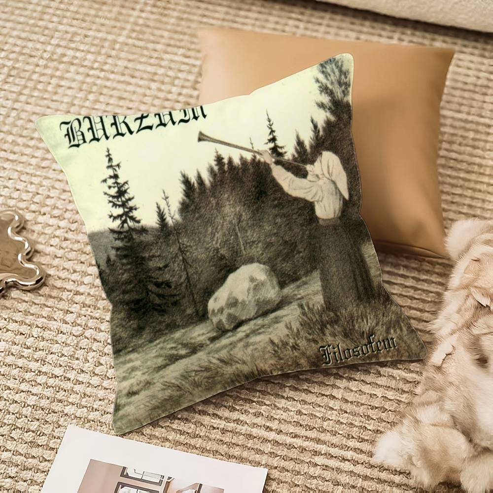 B-Burzum SINGER Pillow Case Anti-dustmite Invisible Zipper Sofa Bed