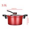 With Non-stick Coating Micro Pressure Cooker Anti-scald Two Ears Handle Soup Pot  Induction