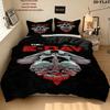 Gears War Pattern Bedding uilt Set uilt Cover Pillowcase Home Decoration Birthday Gift (1 * duvet cover + 2 * pillowcase without core)