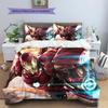 Avengers Iron Man Printed Bedding Set 3Pcs Duvet Cover Set For Kids Bedroom No Sheet No Quilt Core