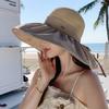 Summer High Quality Large Brim Hat Women's Outdoor Seaside Beach Vacation Sun Hat Versatile Sun Visor