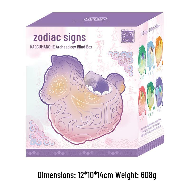 Exquisite Chinese Zodiac Resin Blind Box: Creative Desktop Ornament in Multiple Styles