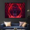 Blood Tiger Cool Red Ferocious Animals Pop Street Posters and Prints Canvas Painting Art for Living Room Home Wall Decoration Pictures Mural