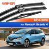 Přední a zadní stěrače pro Renault Scenic 4 2016-2018 2017 Stěrky Sklo čelní sklo Sklo Okna 30"+26"+9"