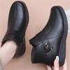 Thickened Lined Winter Boots Soft Bottom Anti-Slip Cotton Shoes for Middle-Aged And Elderly Women Comfortable Warm Shoes