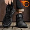 Winter New Popular Warm Men's High Top Boots Fashionable and Versatile Anti Slip Outdoor Travel Shoes