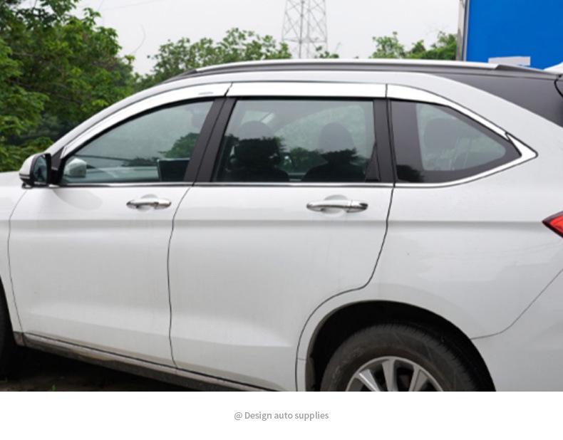 Haval M6 PLUS Auto Fenster Regenabweiser und Galvanisierte Regenschutz Außenverkleidung