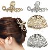 Octopus Women Hair Claw Zinc Zinc Zinc Alloy Hair Crab Clip Vintage Shark Clip  Headwear