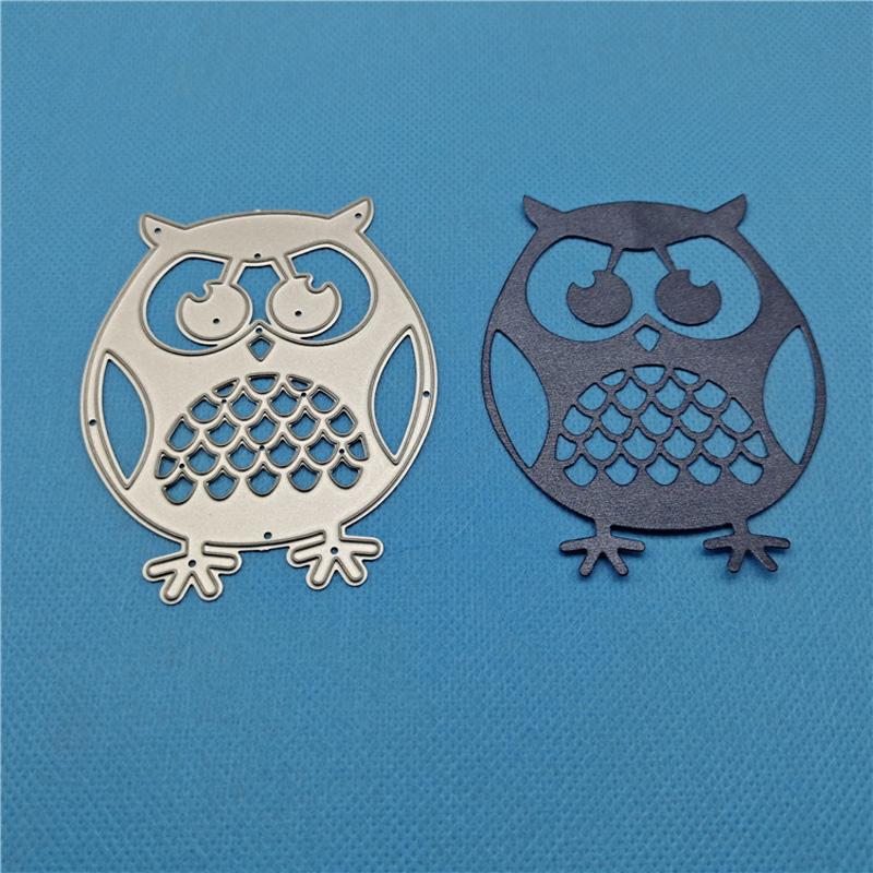 Hollow Owl Design Style Metal Cutting Dies DIY Scrapbooking Embossing Stencil Paper Craft Album Template