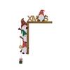 Santa Claus Door Frame Decoration Wooden Door Pendant Creative Christmas Decoration