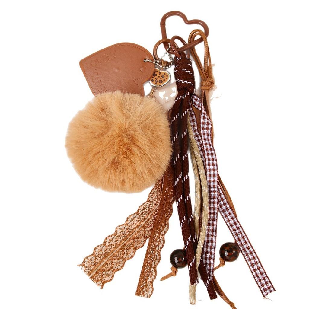 Miu Heart Plush Bag Pendant With Handmade Craft For Summer 2025 Trendy Urban Look