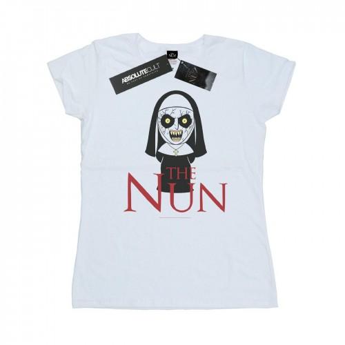 

The Nun Womens/Ladies Chibi Scare Cotton T-Shirt білий