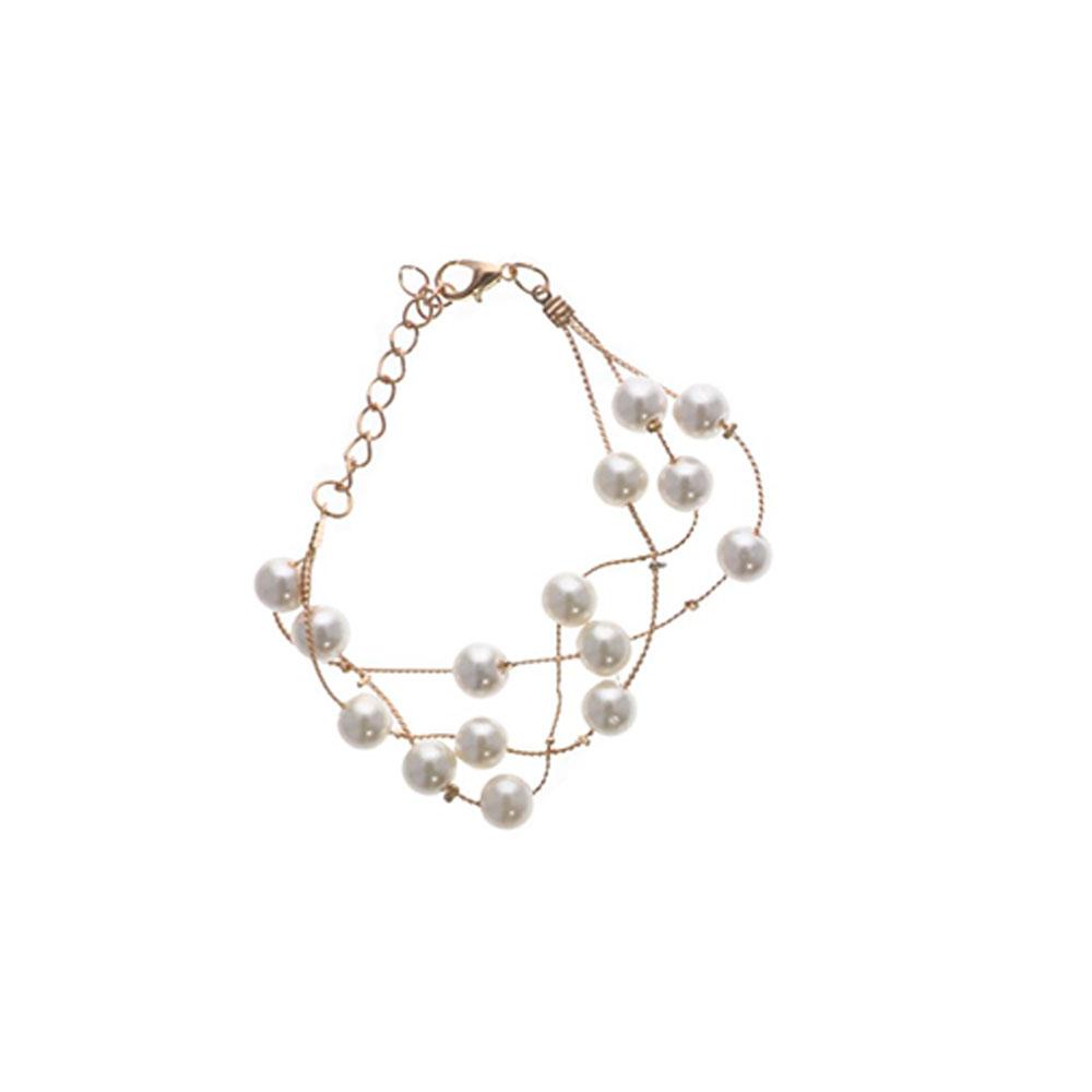 Beaded Multilayer Earrings Wedding Bridal Set Jewelry Sets Necklace Earrings Sets Pearl Necklace