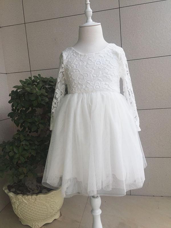 

Princess Lace Birthday Dress for Girls 90cm-130cm, set of 5 белый