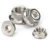 8# 10# 1/4-20 5/16-18 3/8-16 1/2-13 304 Stainless Steel American Standard Hexagon Flange Nuts Pinking Slip Locking Lock Nut