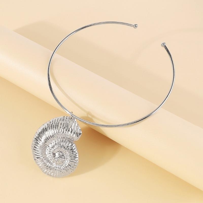 Y2K Beach Collar For Women Teens Beach Vacation Seashells Necklace Decoration
