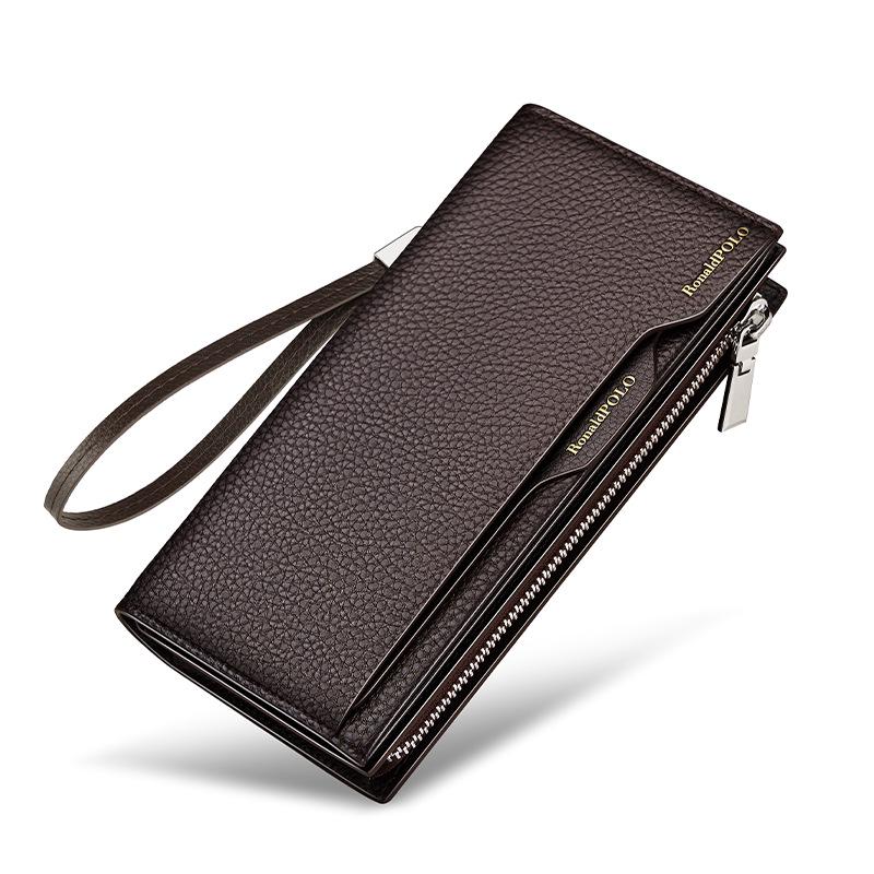 

Paul Wallet Men s Long Leather Clutch: 2025 New Multi-Functional Card Holder, Genuine Leather, Large Capacity, Multi-Card Slots.