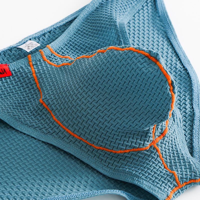 Męskie Erotyczne Stringi Niskiego Stanu, Jednolity Kolor Lodowy Jedwab