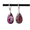 BLINGBAY Women's Vintage Purple Stone Drop Earrings Bohemian Teardrop Dangle Jewelry Gift for Party Wedding