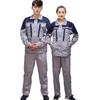 Color Block Men's Mechanic Work Overalls: Long Sleeve, Dirt Resistant Workshop Uniform
