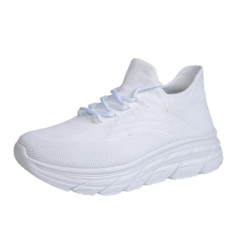 Amazon Large Size Summer Sports Shoes Casual and Light Wear-resistant Breathable Fly-woven Shoes Socks Shoes Men's Shoes Europe and America